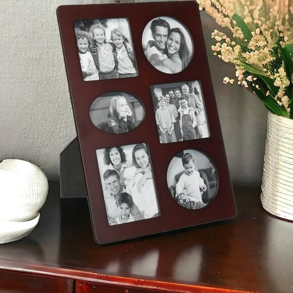 LAWRENCE FRAMES Wooden 6 Picture Collage Frame - Picture 1 of 2